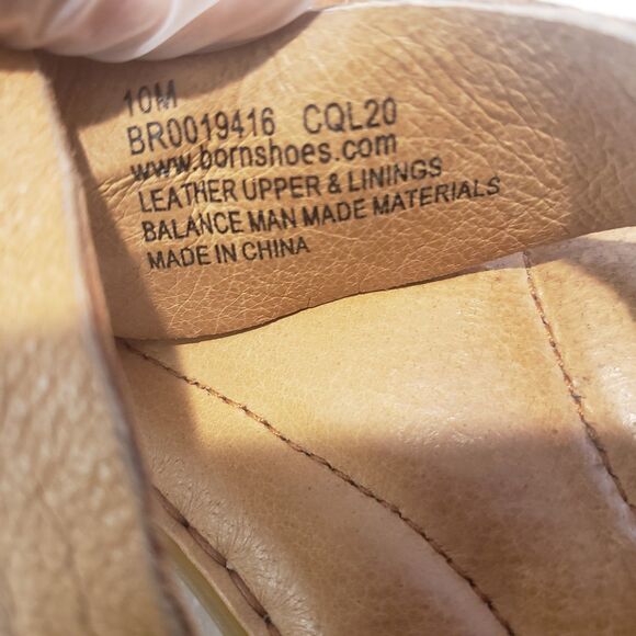 BORN Inya Leather Sandals Women's Size 10M Brown Leather Toe Loop - Picture 8 of 8